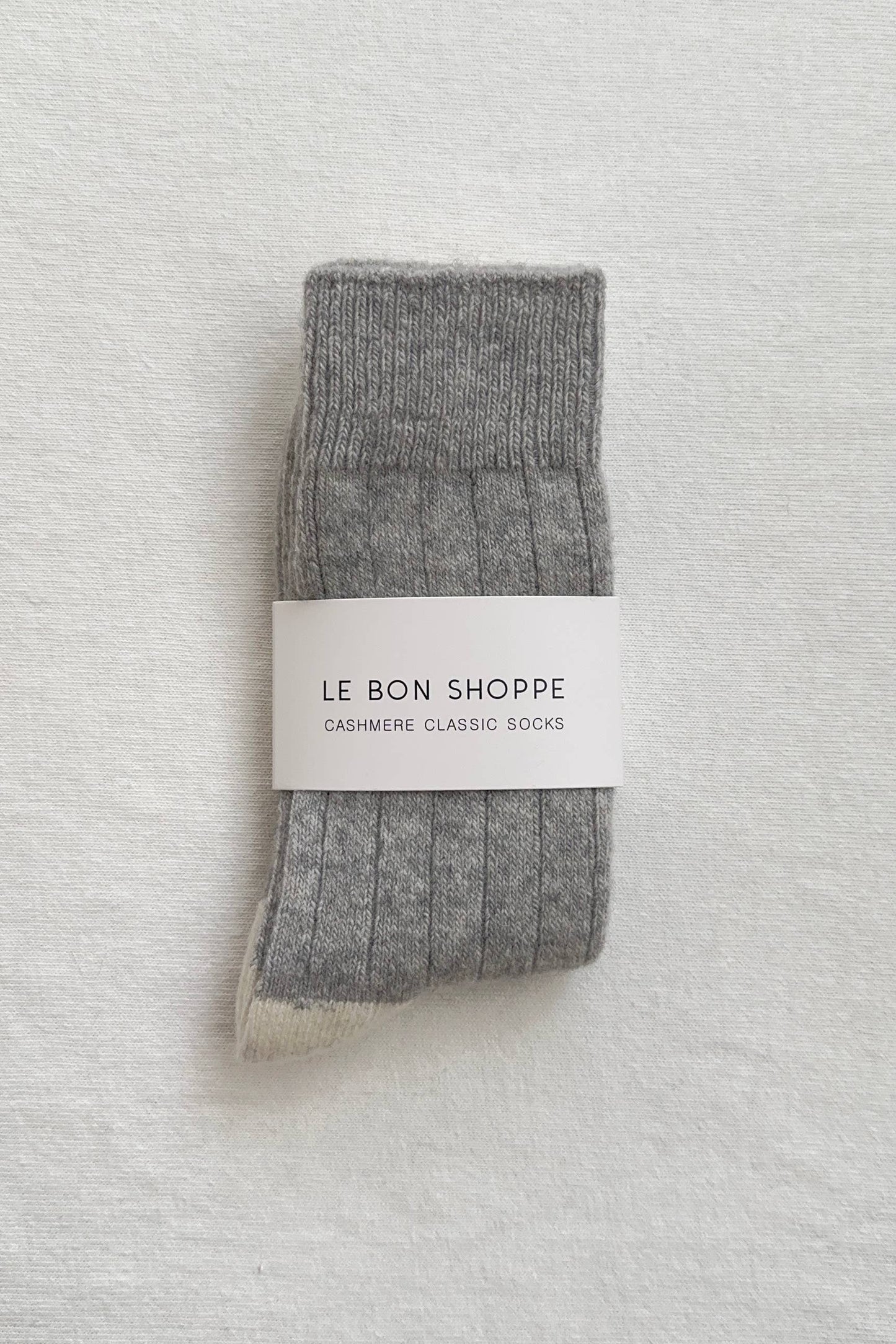 Le Bon Shoppe | Classic Cashmere Socks - Grey Melange