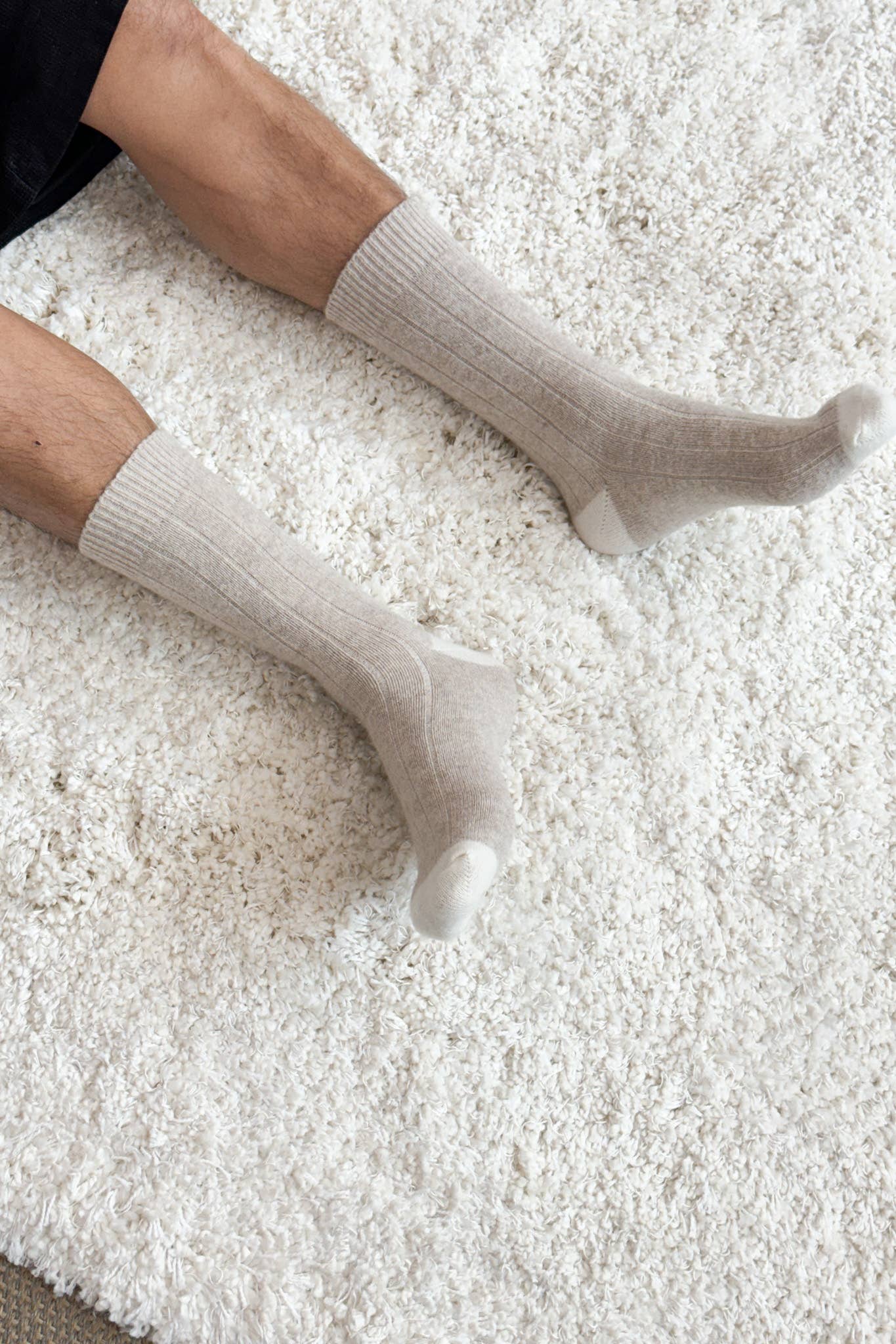Le Bon Shoppe | Extended Cashmere Classic Socks - Fawn