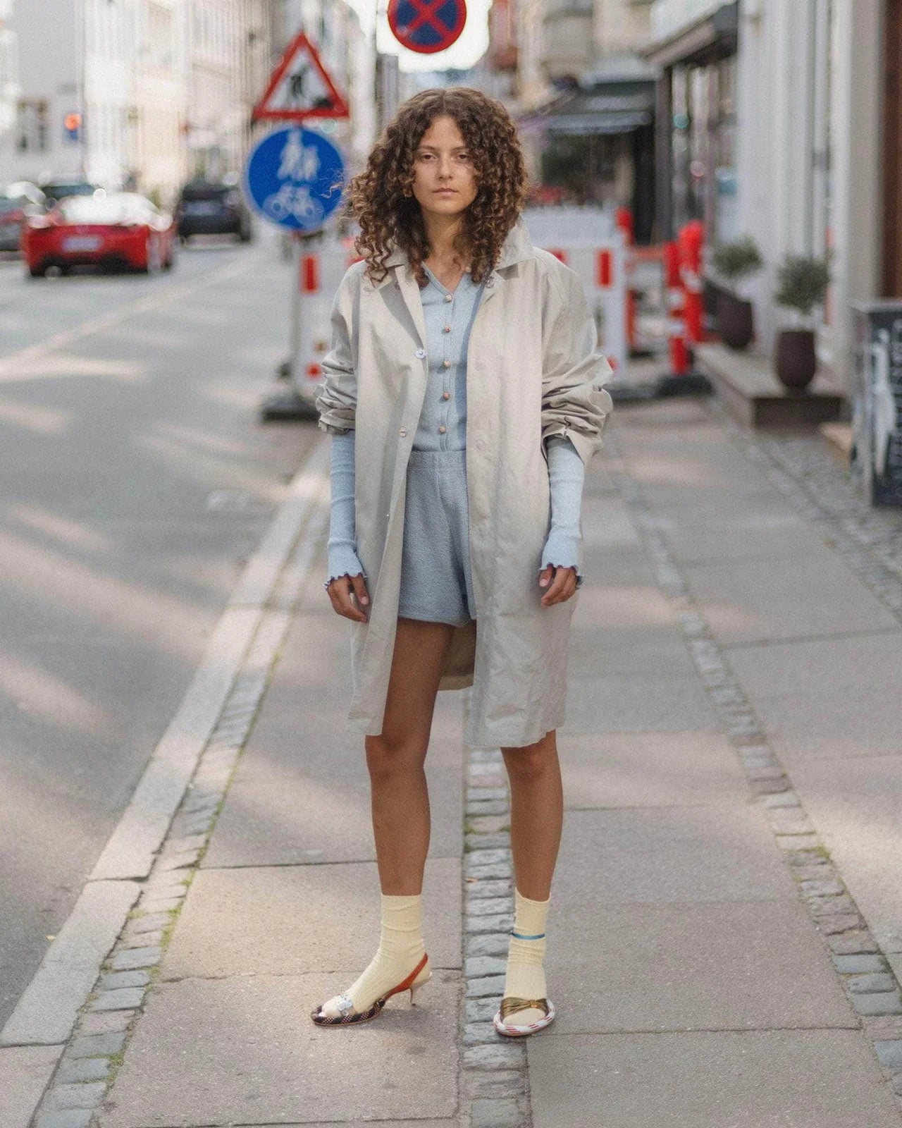 Baserange | Rib Over Ankle Socks - Bog Yellow