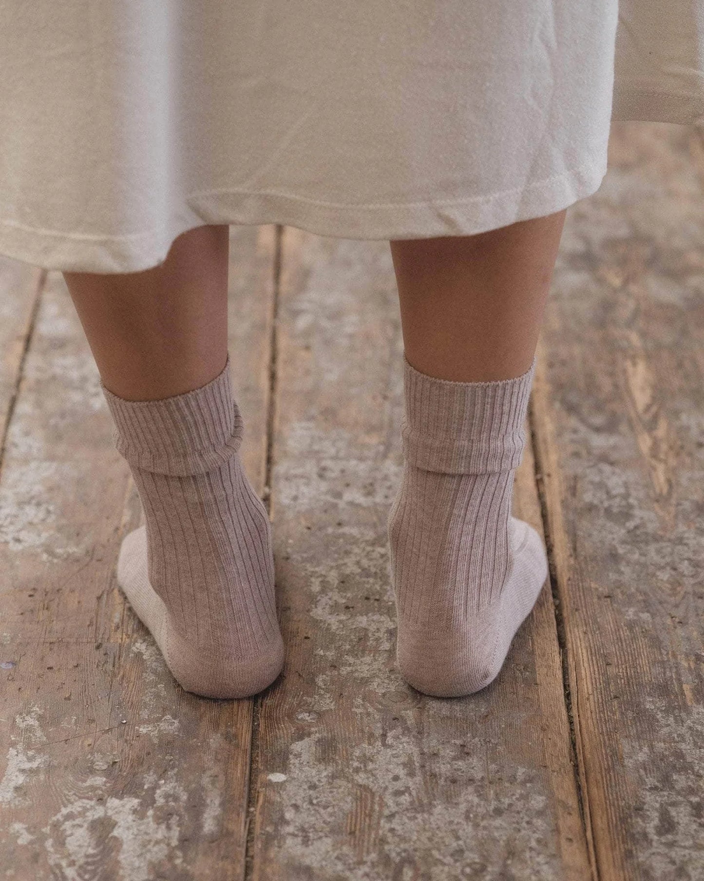 Baserange | Rib Over Ankle Socks - Haptic