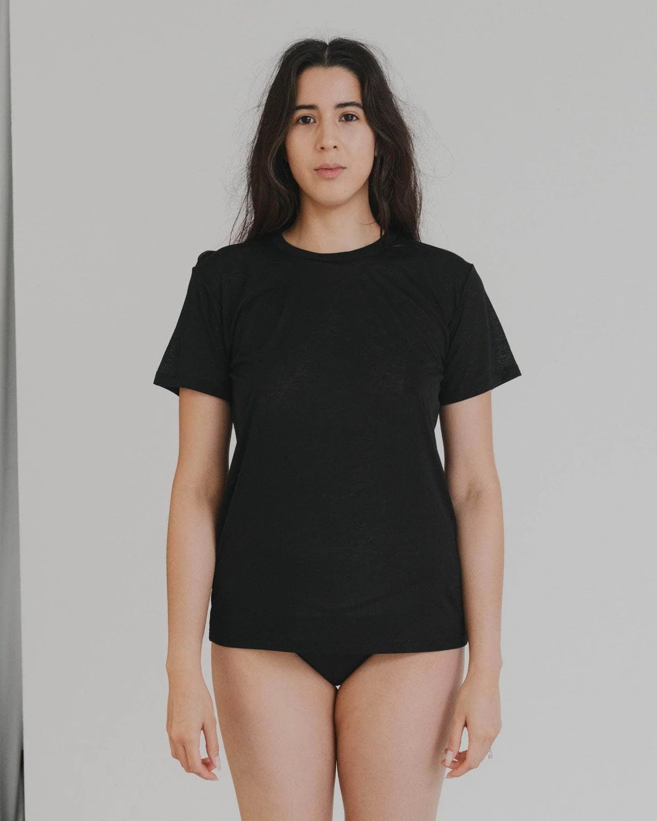 Baserange | Tee Shirt Bamboo Lyocell - Black