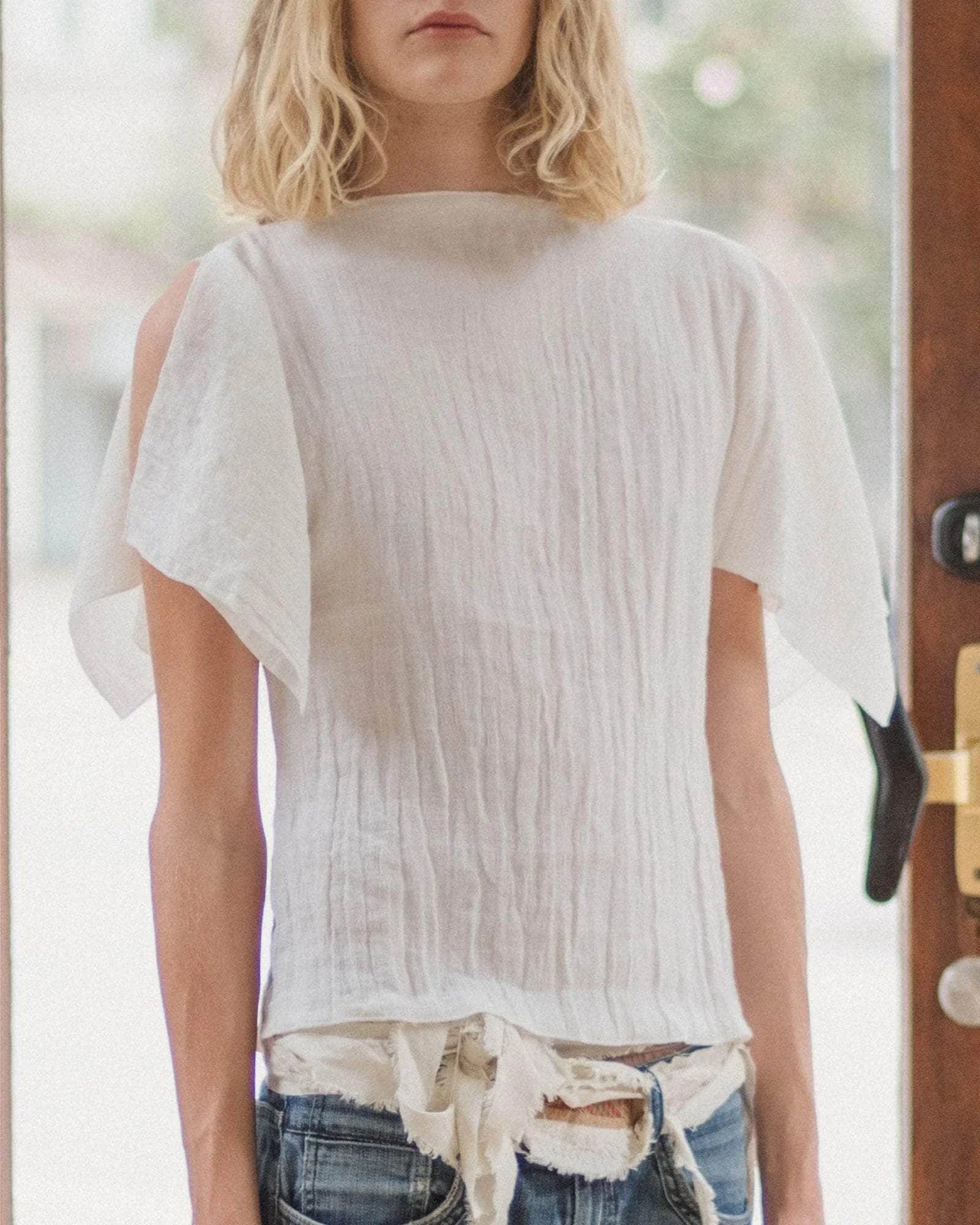 Baserange | Folio Top Crinkle Linen