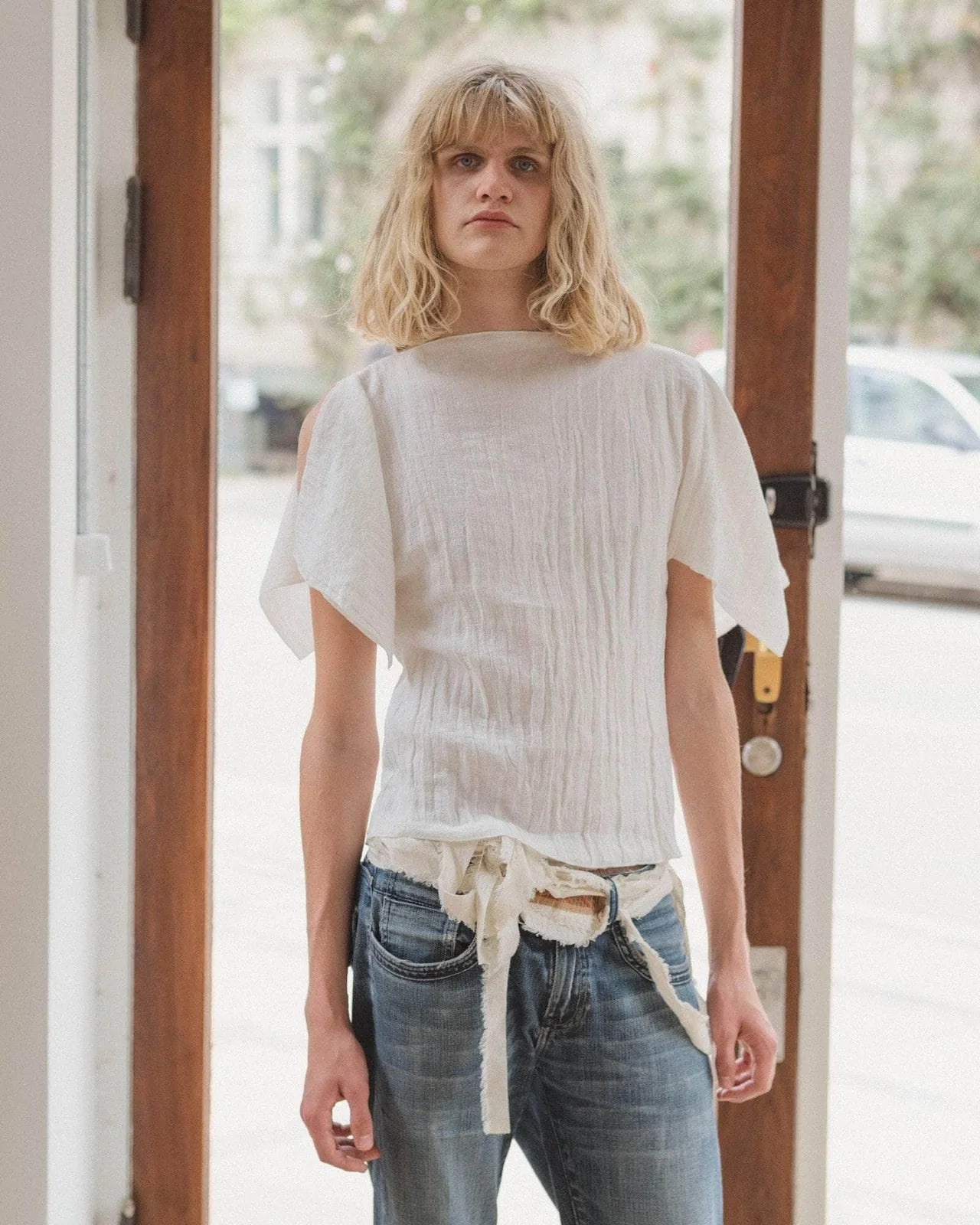 Baserange | Folio Top Crinkle Linen