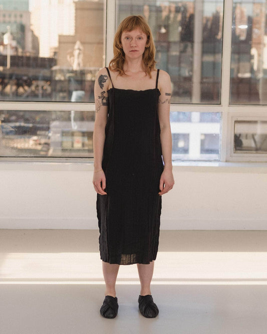 Baserange | Shok Slip Dress - Black
