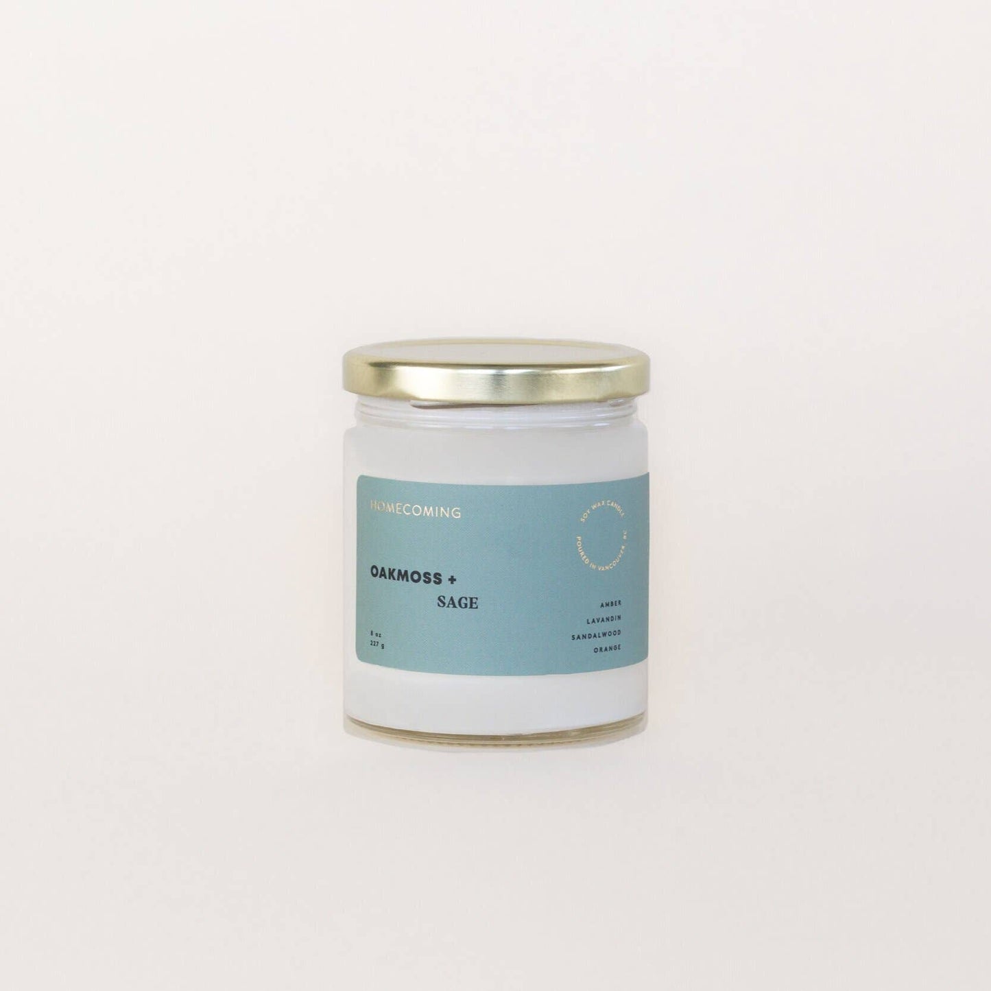 Homecoming | Oakmoss + Sage Soy Wax Candle