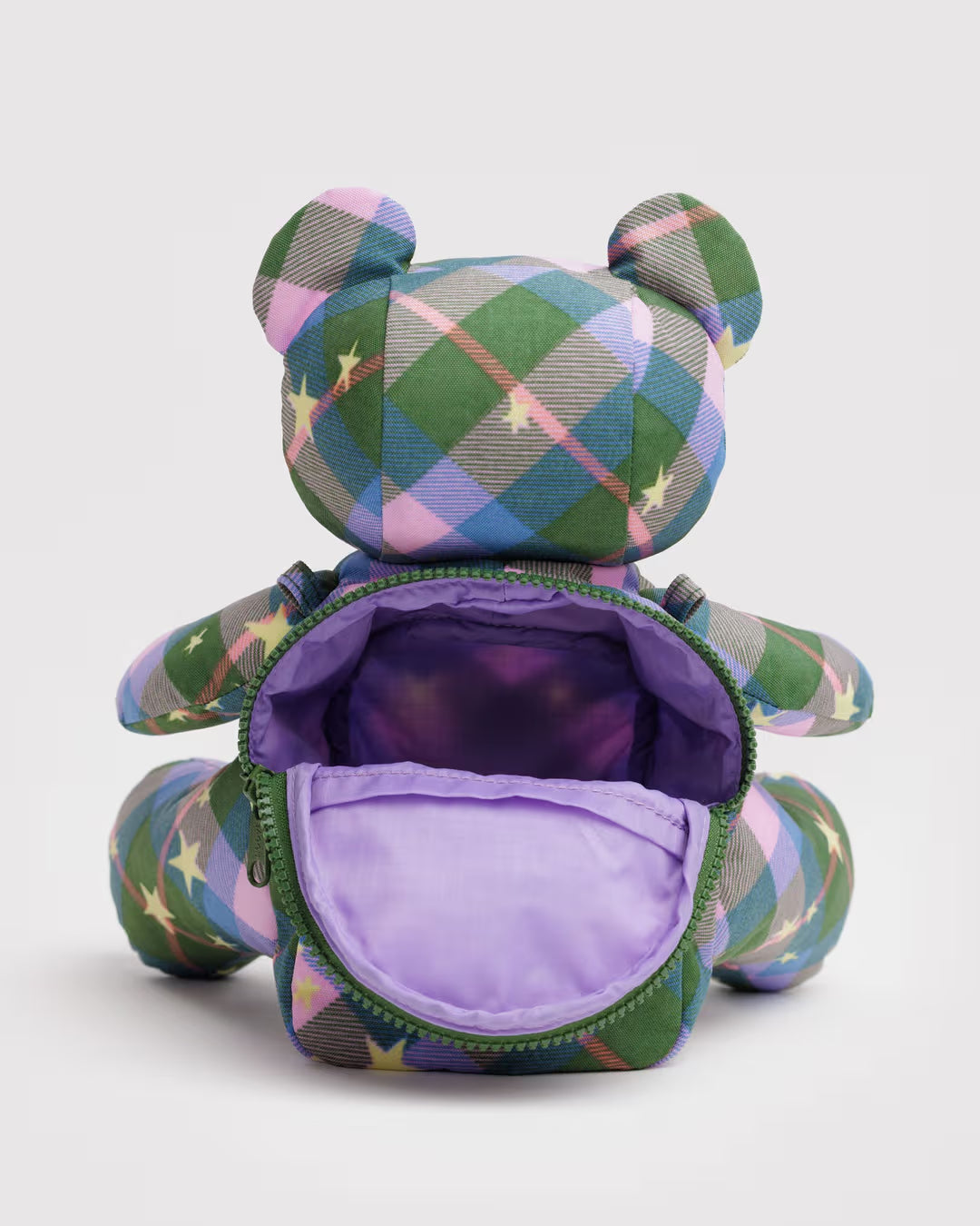 Baggu | Bear Bag - Green Star Plaid