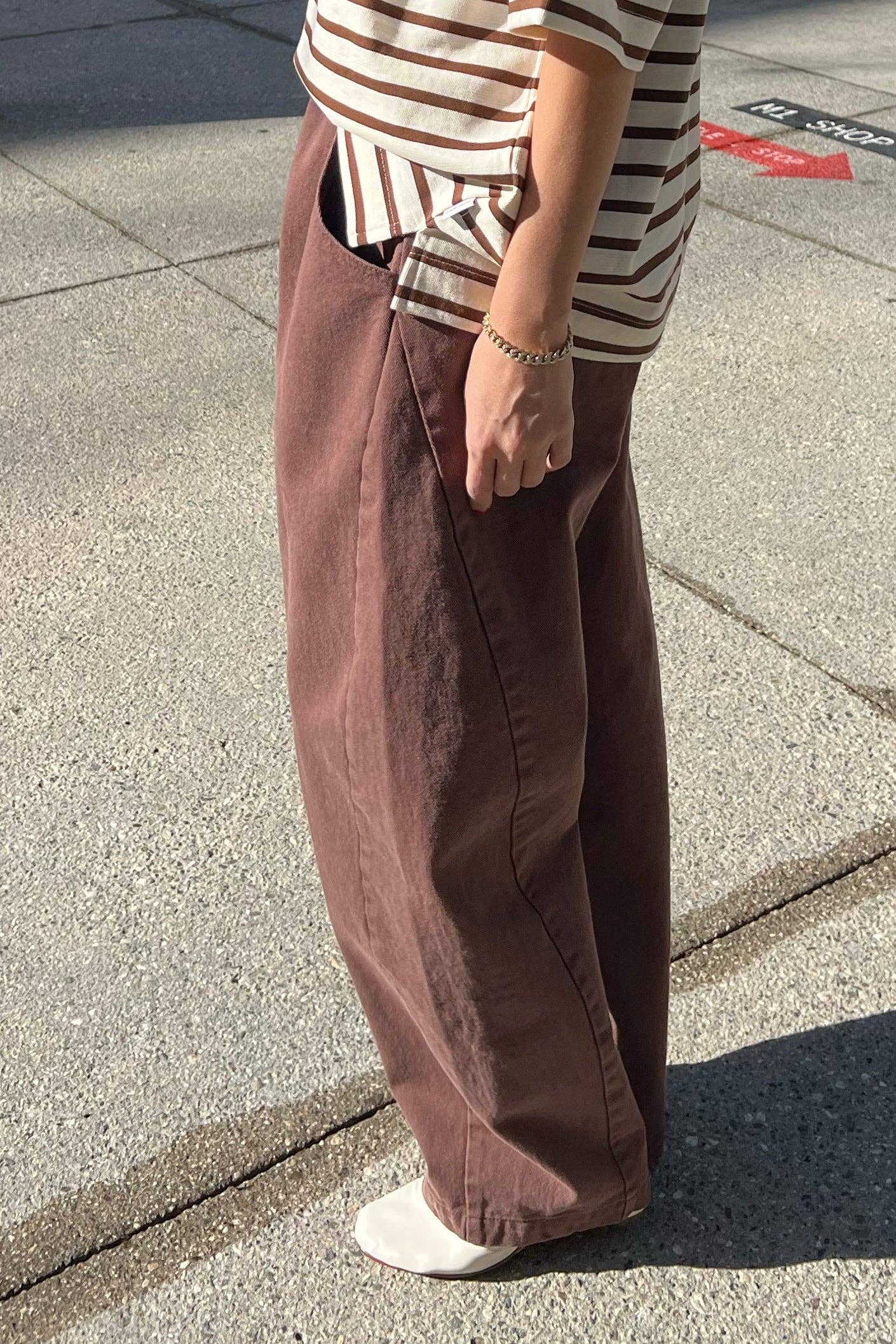 Le Bon Shoppe | LONG Arc Pants - Chocolate