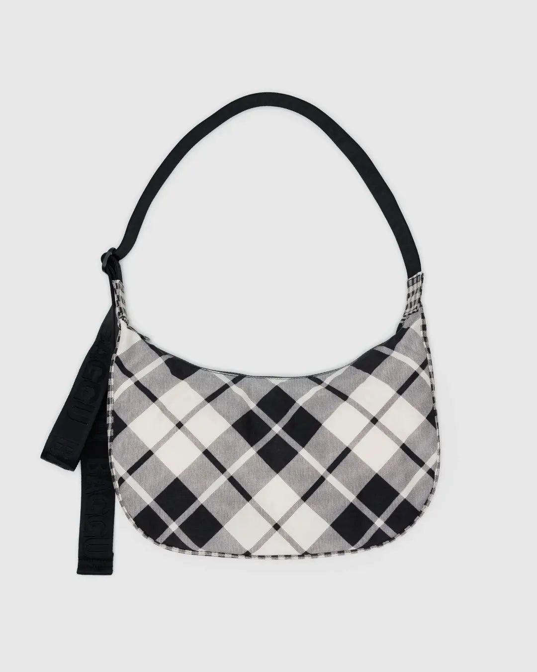 Baggu | Medium Nylon Crescent Bag - Mixed Plaid