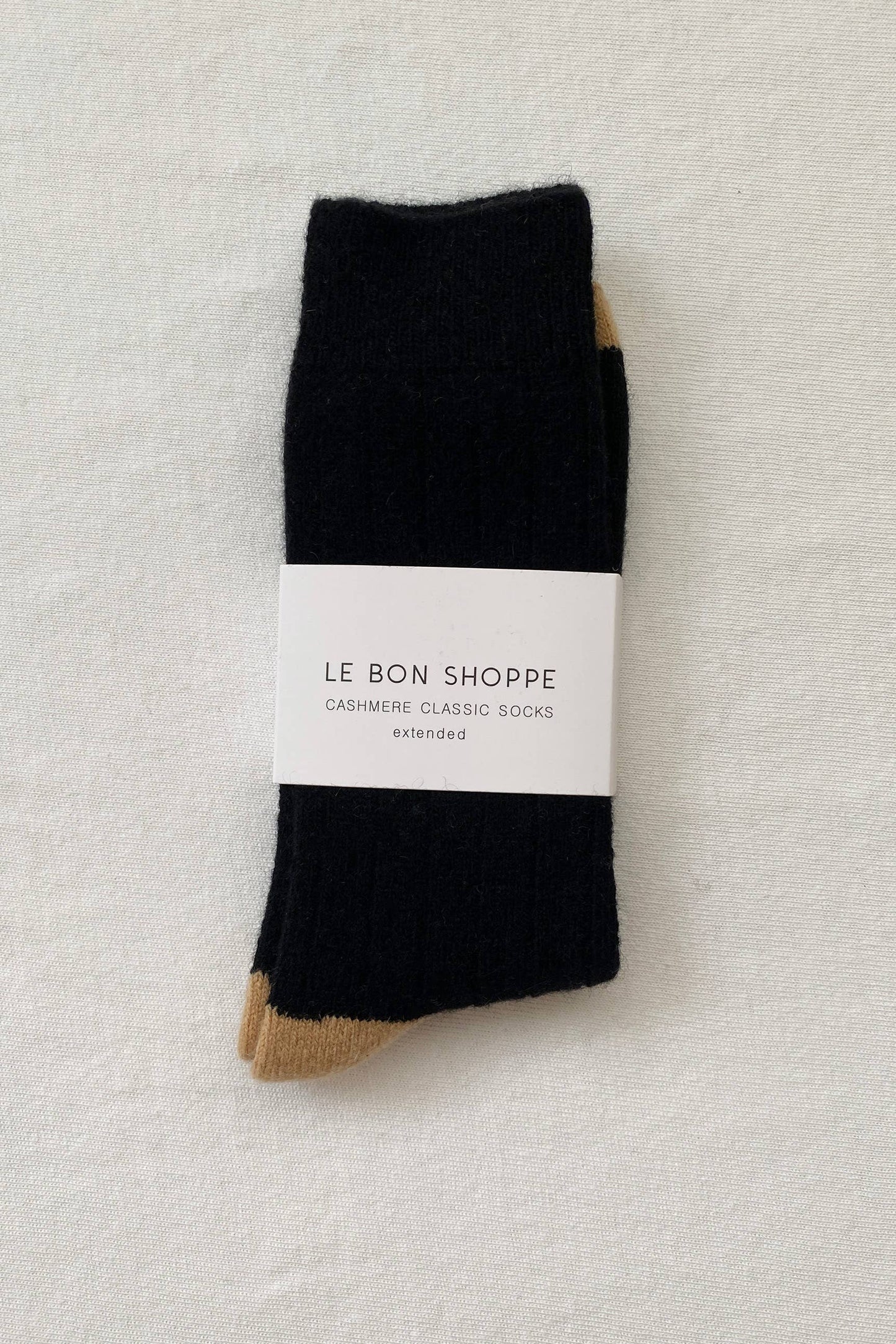 Le Bon Shoppe | Extended Cashmere Classic Socks - Black