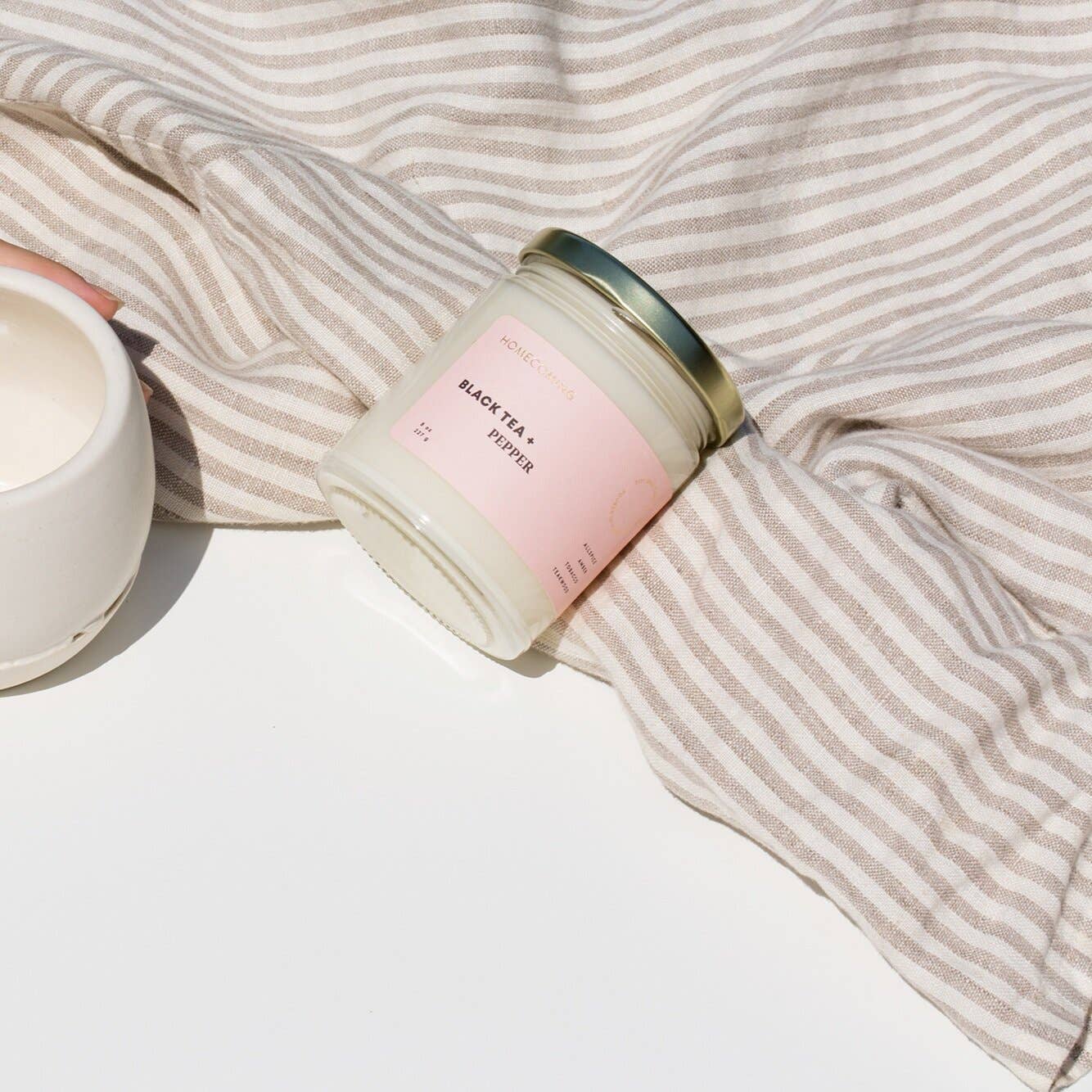 Homecoming | Black Tea + Pepper Soy Wax Candle