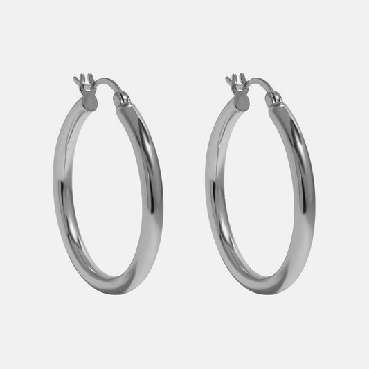 Love Local Jewelry | Liora Hoops 3cm - Silver