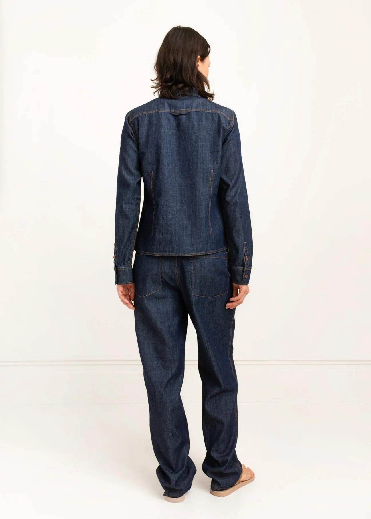 Paper Label | Lois Denim Shirt - Dark Chambray