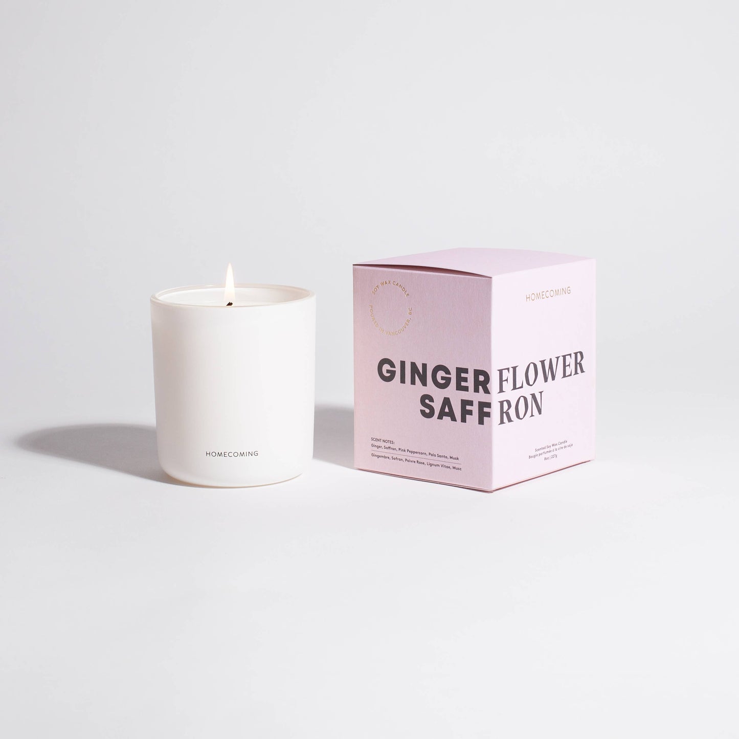 Homecoming | Ginger Flower Saffron Soy Wax Candle