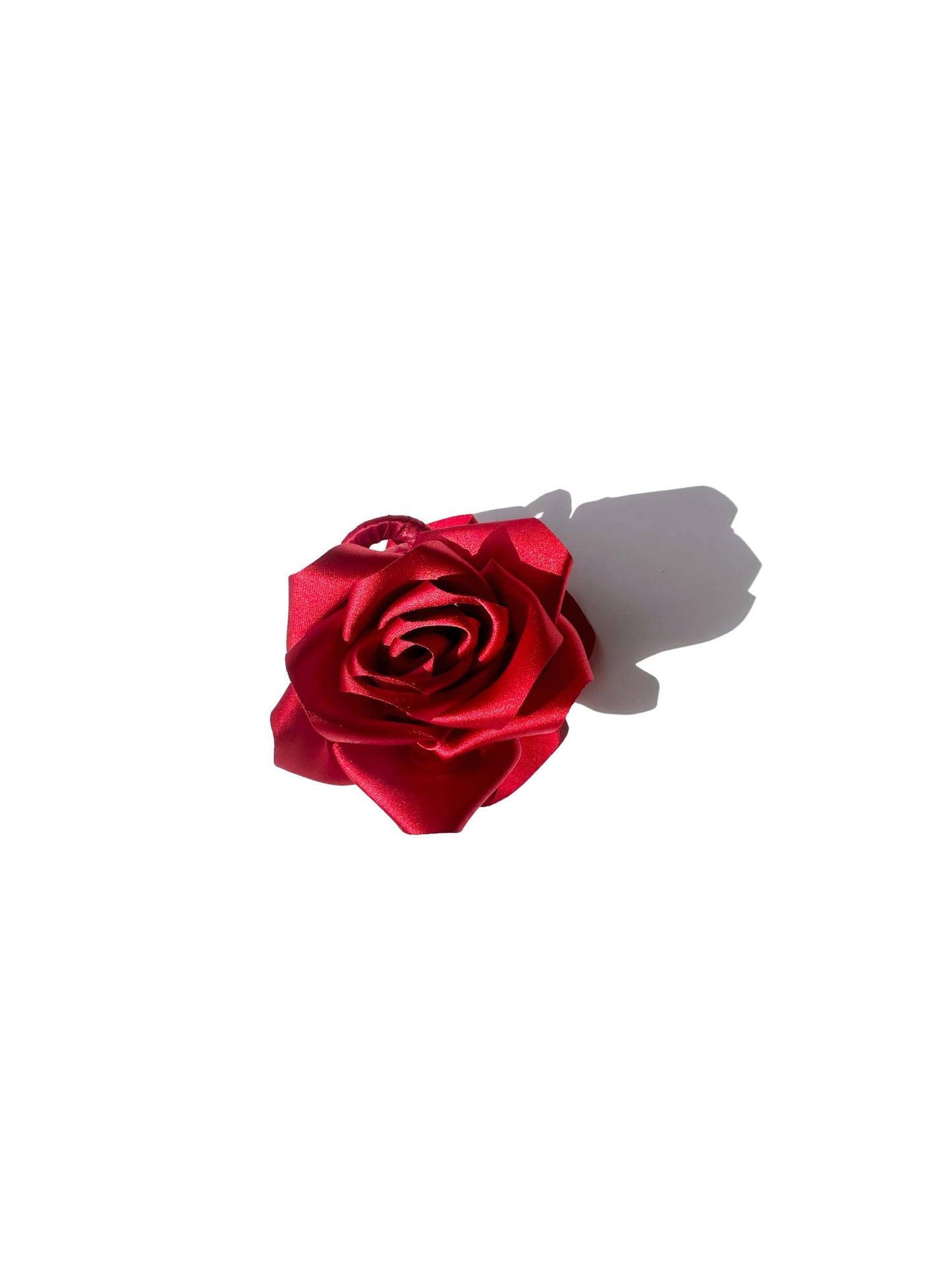 Solar Eclipse | Handmade Satin Rose Claw - Red