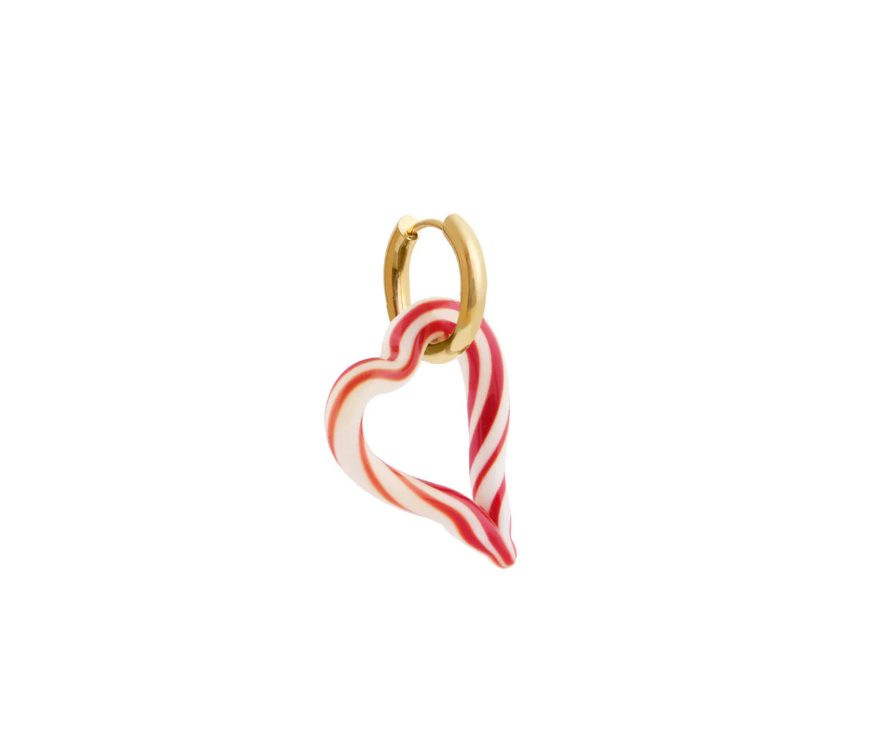 Sandralexandra | Heart Of Glass Ear Pair - Red & White
