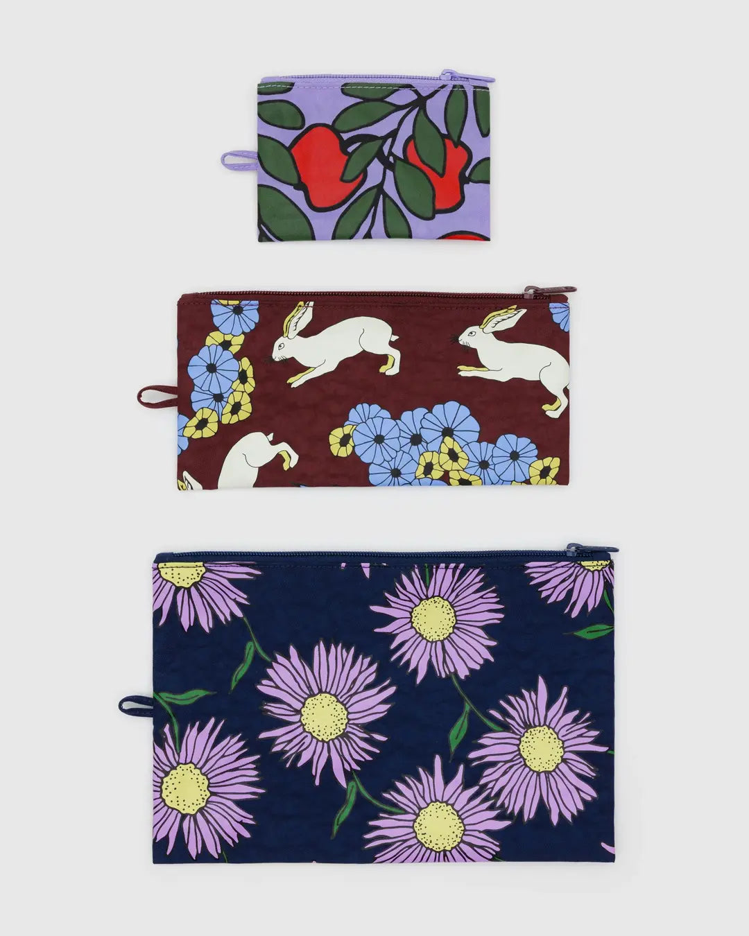 Baggu | Flat Pouch Set - Night Orchard