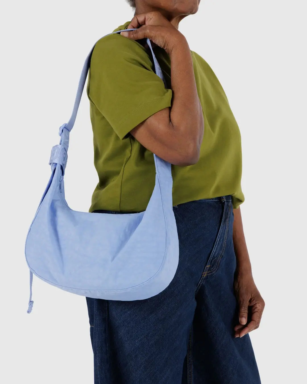 Baggu | Medium Nylon Crescent Bag - French Blue