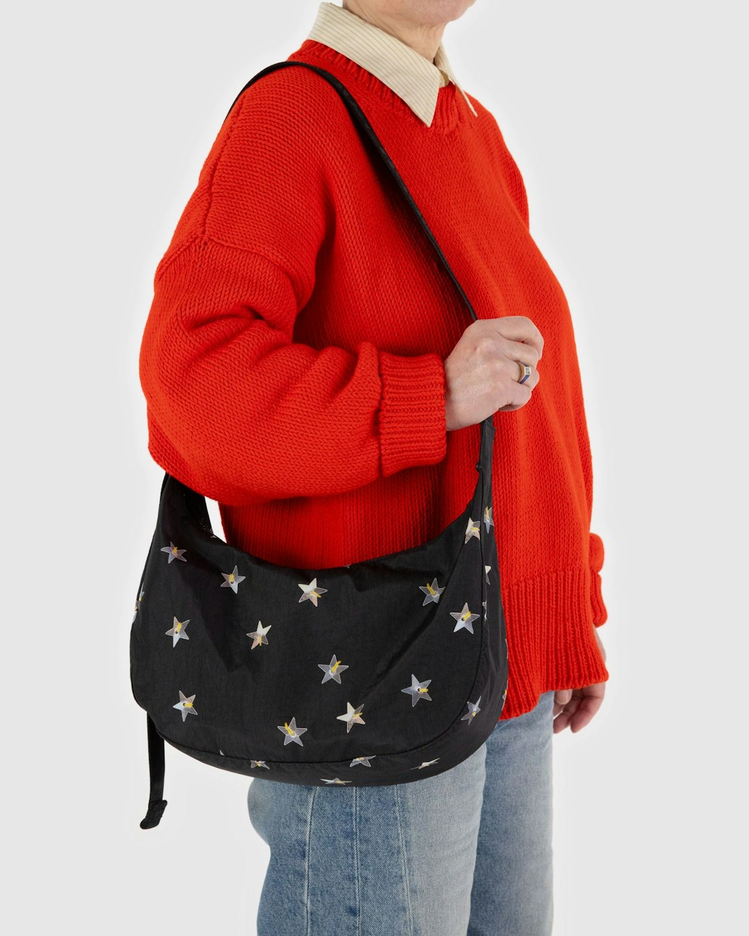 Baggu | Medium Nylon Crescent Bag - Stars