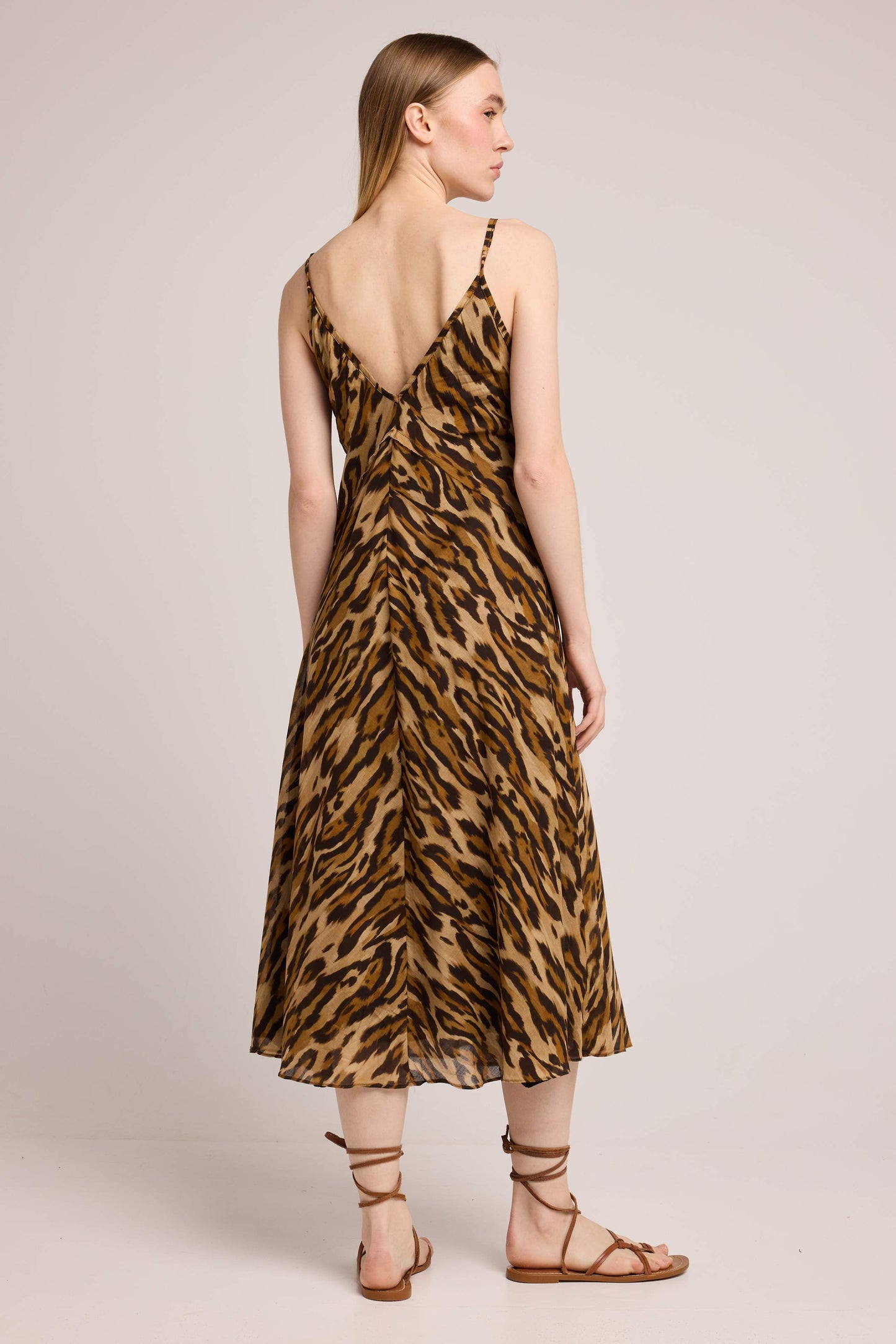 Louizon | Spaghetti Strap Dress - Leopard