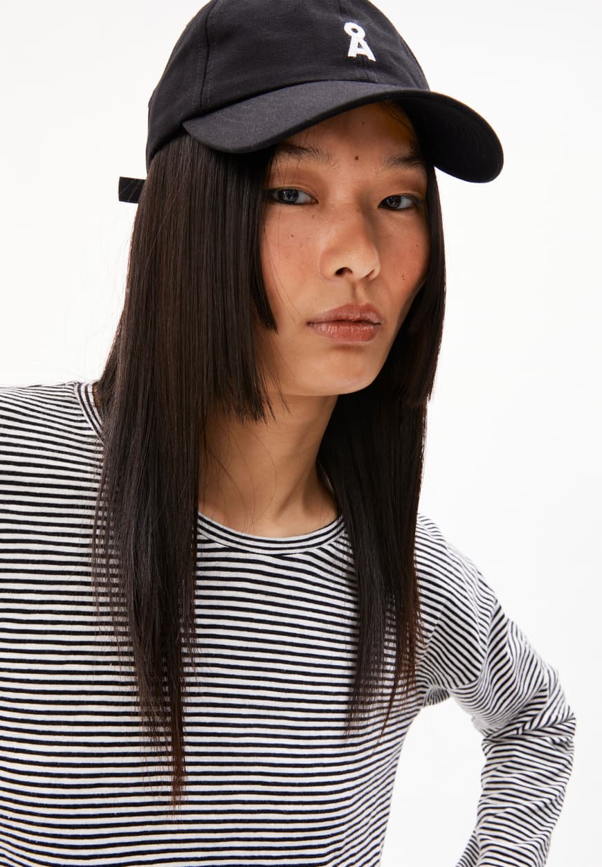 Armed Angels | Xianaa Lovely Stripes Longsleeve - Black/Oatmilk