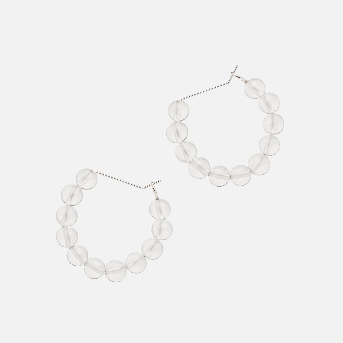 Kara Yoo | Michelle Clear Quartz Hoops