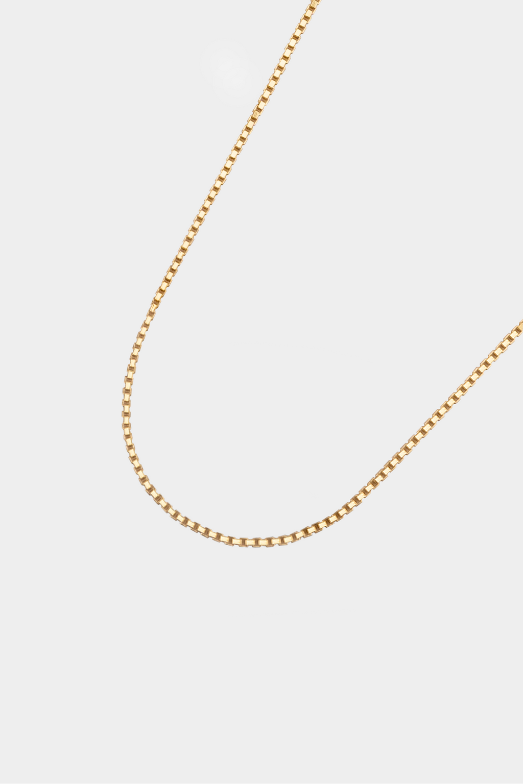 Kara Yoo | Thin Box Necklace - 14k Gold Plated