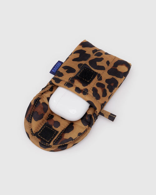 Baggu | Puffy Earbud Case - Leopard