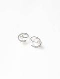 Wolf Circus | White Pearl Swirl Studs in Sterling Silver