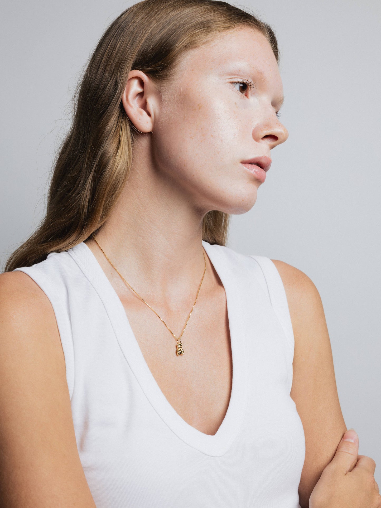 Wolf Circus | Mini Teddy Necklace in Gold