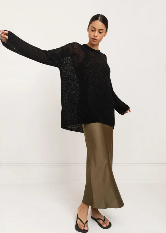 Paper Label | TBL Oversized Crew - Black