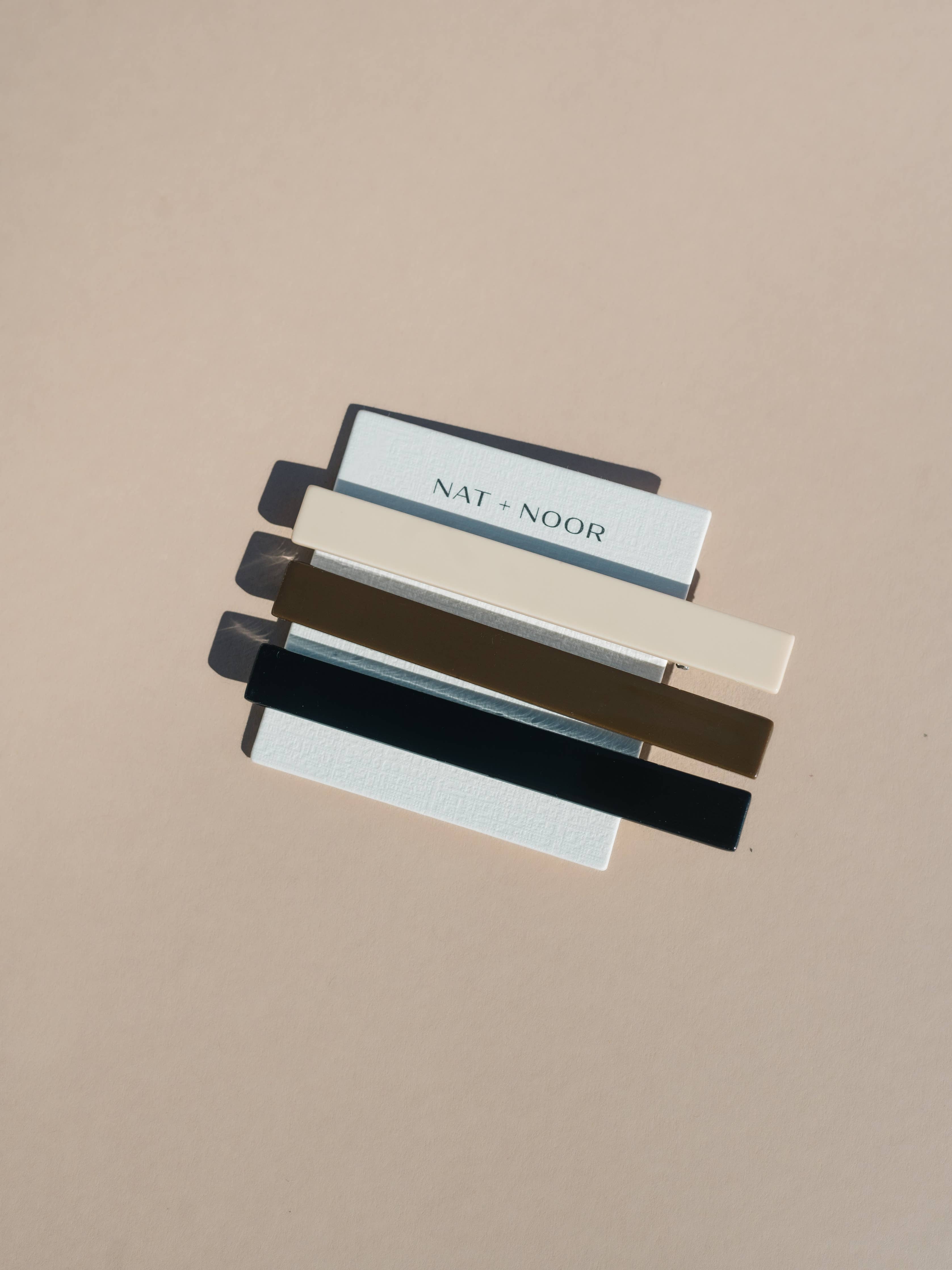 Nat + Noor | Evie Hair Clips - Neutral Tones