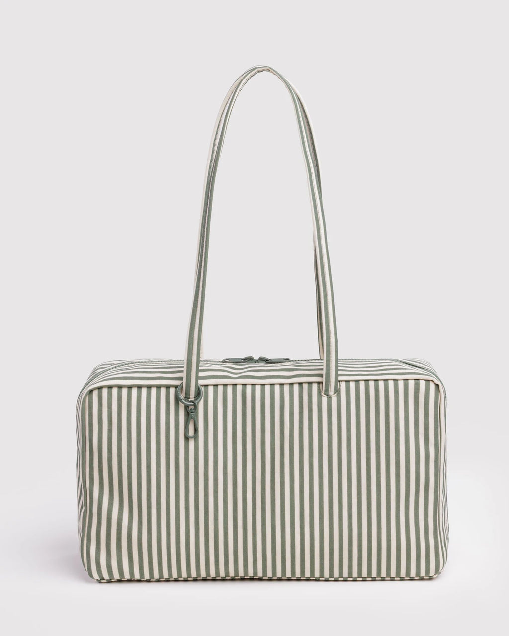 Baggu | Medium Nylon Bowler Bag - Sage Stripe