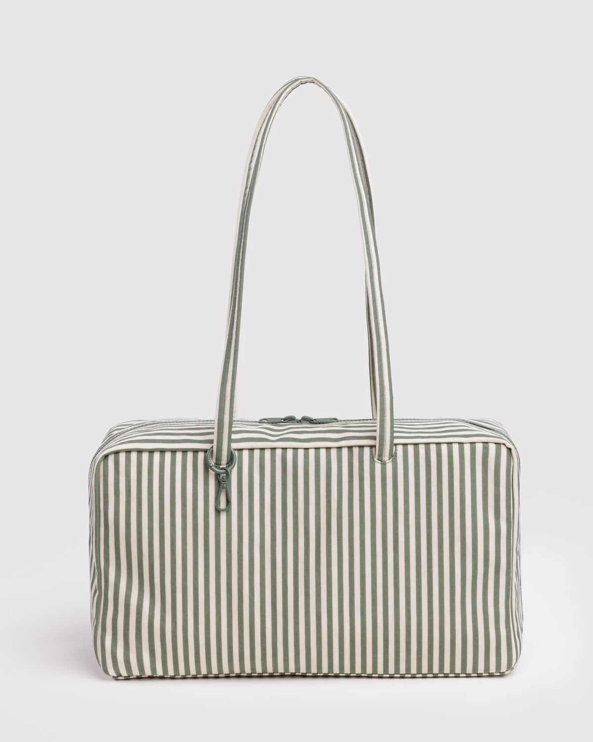 Baggu | Medium Nylon Bowler Bag - Sage Stripe