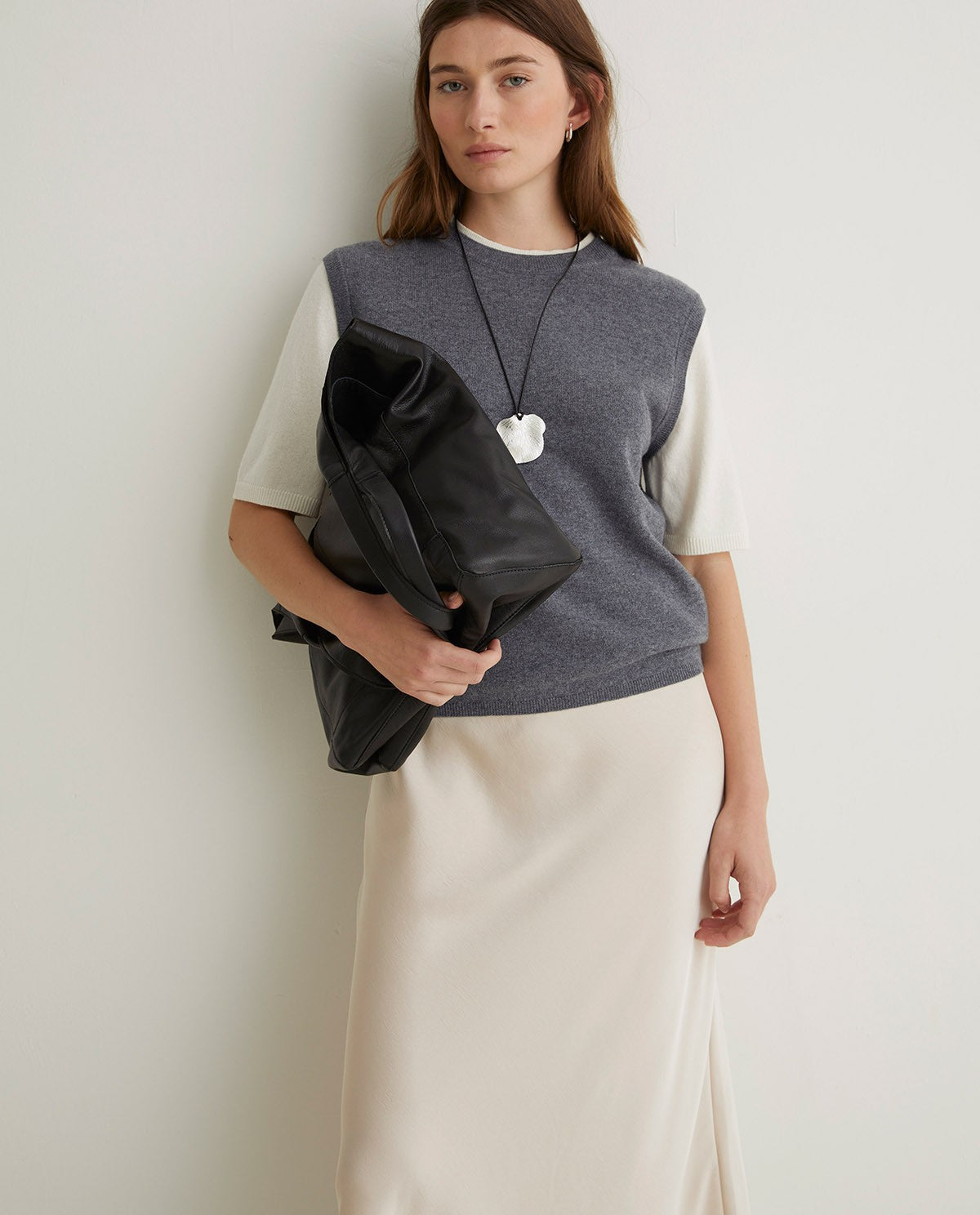 Yerse | Leather Bag with Zip