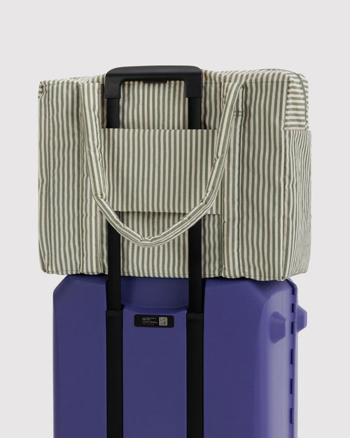 Baggu | Cloud Carry On - Sage Stripe