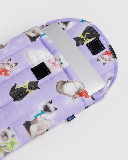 Baggu | Puffy Laptop Sleeve - 13"/14" - Fancy Cats