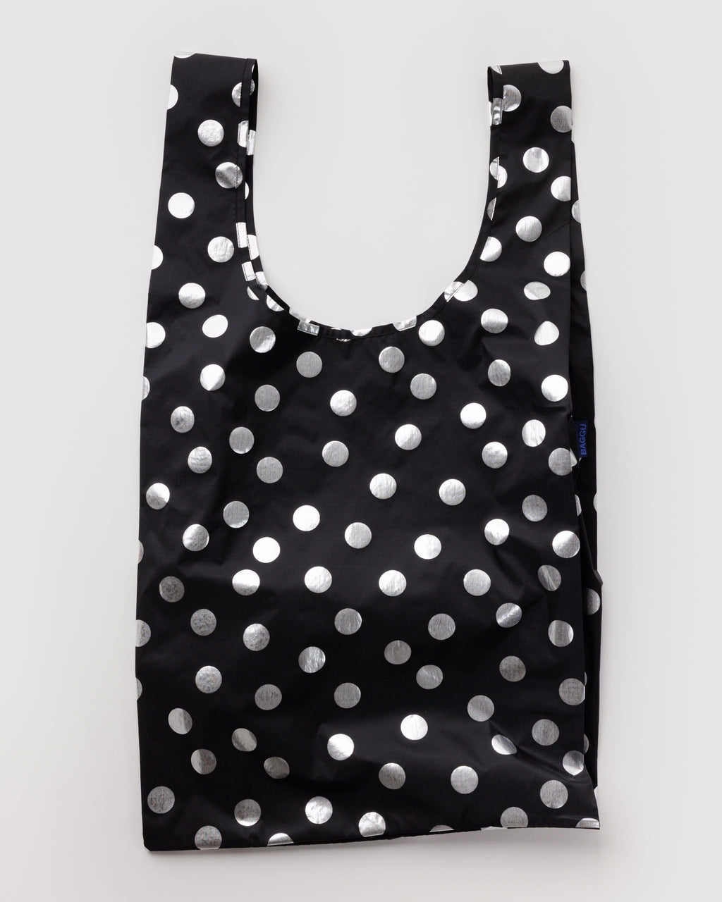 Baggu | Big Baggu Shopping Tote - Silver Metallic Polka Dot