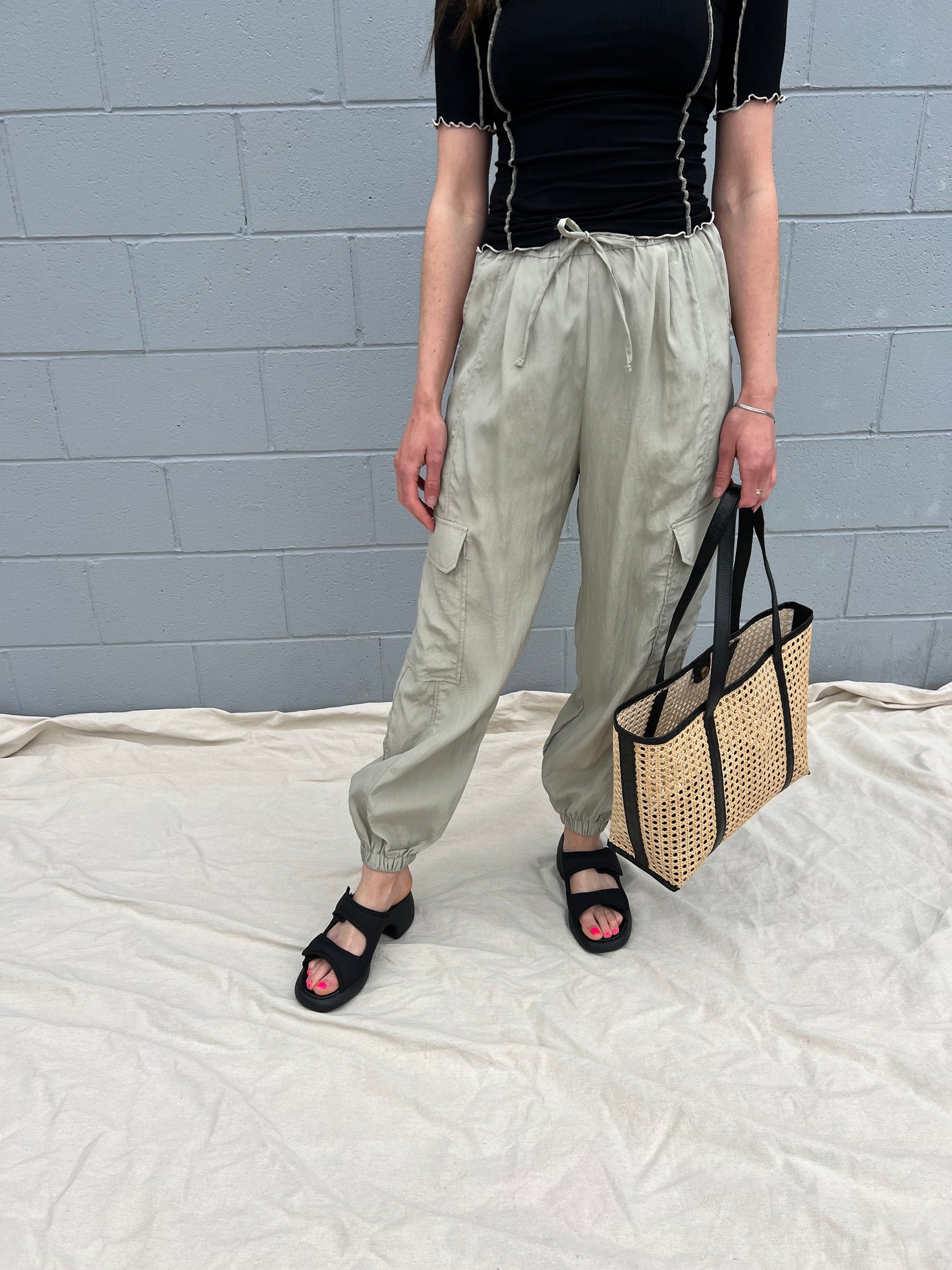 Mijeong Park | Lightweight Cargo Pant - Mint