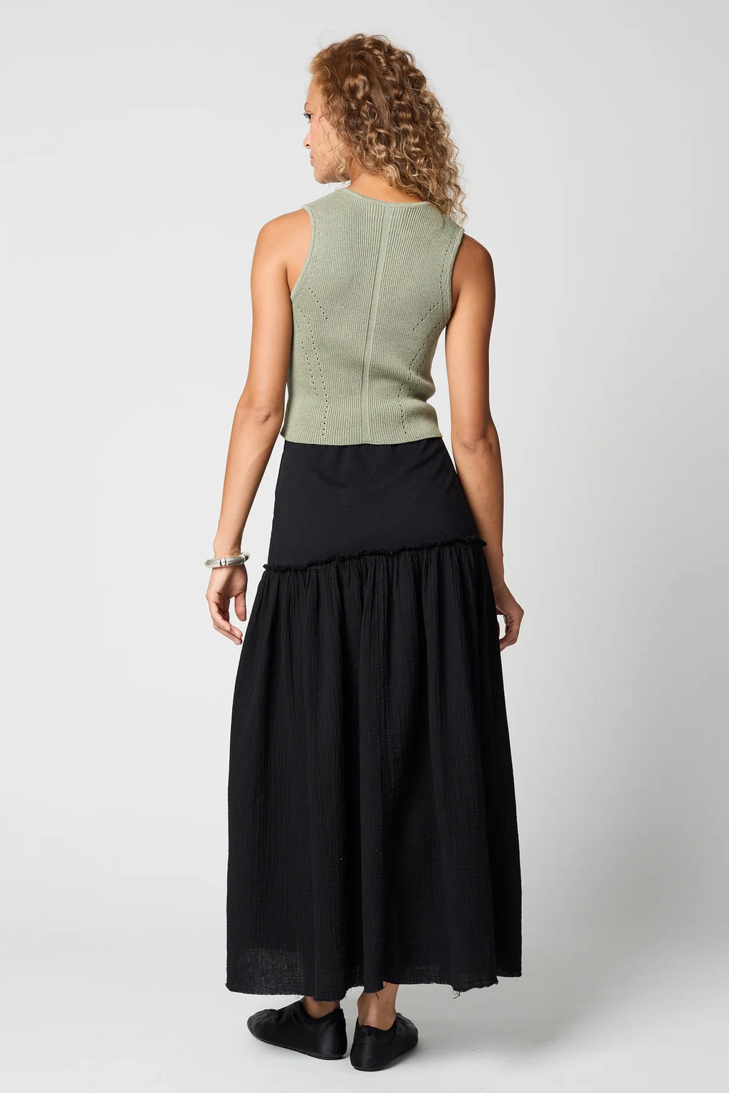Atelier Delphine | HIGH GAUGE COMPACT TOP - Sage