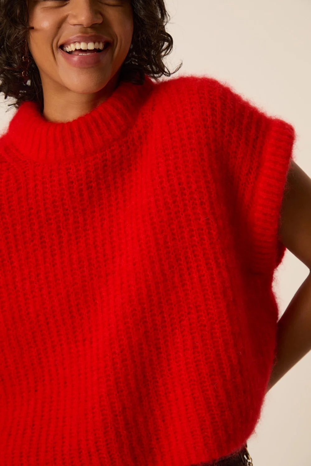 Des Petite Hauts | Alize Sleeveless Jumper - Red