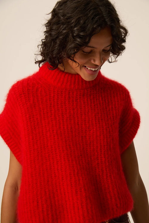 Des Petite Hauts | Alize Sleeveless Jumper - Red