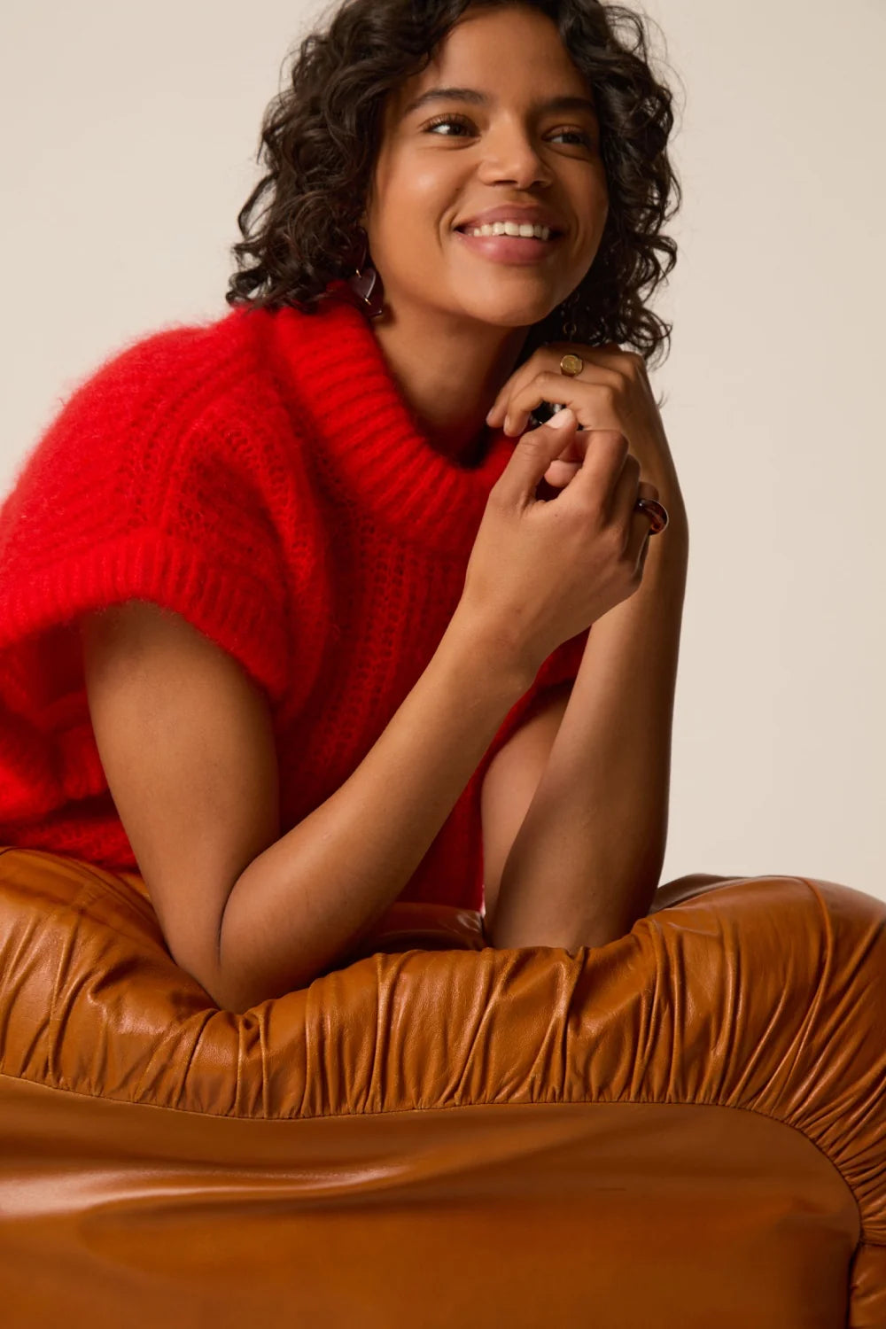 Des Petite Hauts | Alize Sleeveless Jumper - Red