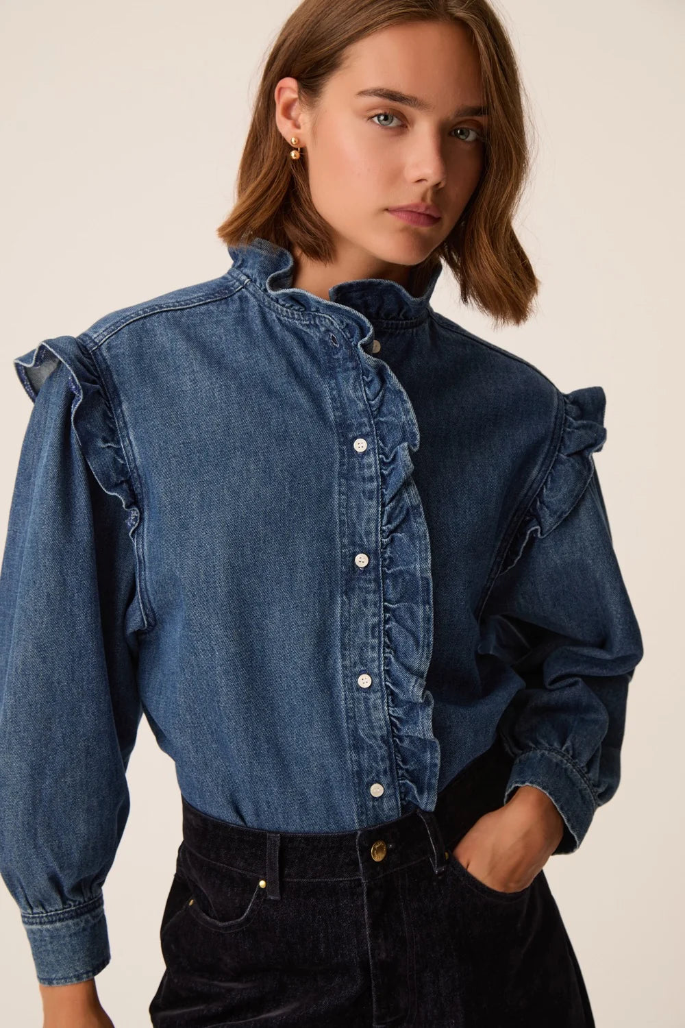 Des Petits Haut | Lazou - Middle Blue