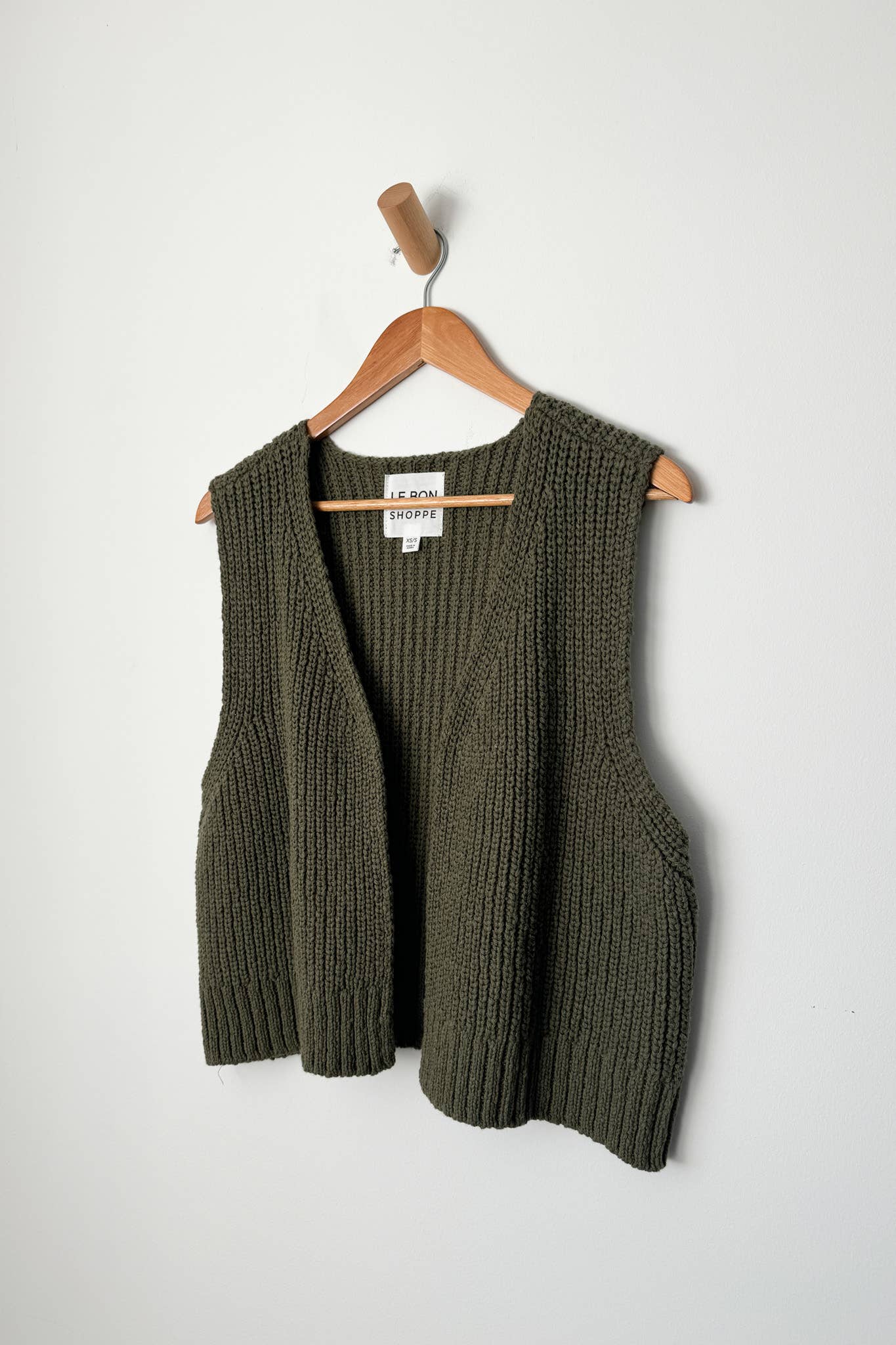 Le Bon Shoppe | Granny Cotton Sweater Vest - Olive