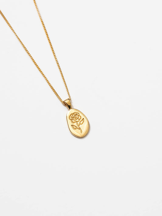 Wolf Circus | Rose Necklace in Gold