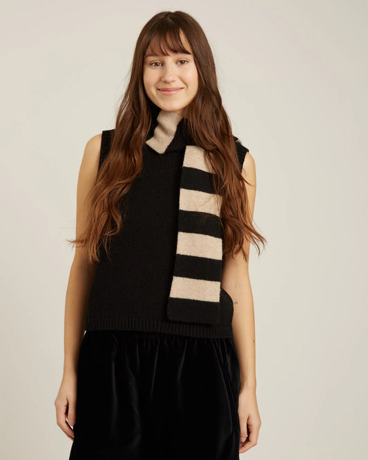 Naif | Justine Scarf - Black / Oat