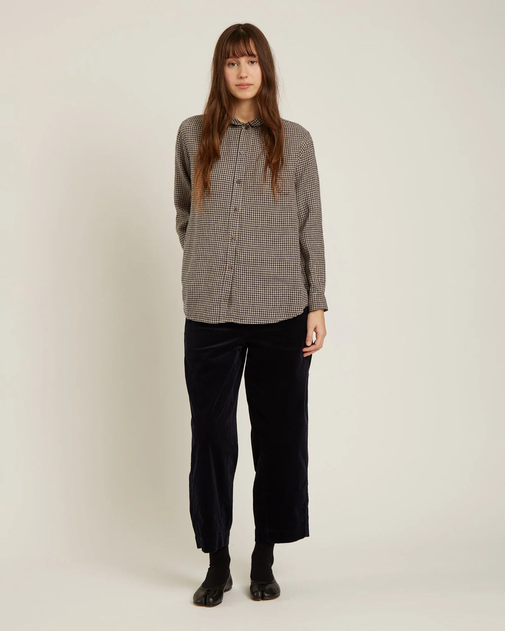 Naïf | Ellerie Blouse - Gingham Black / Beige