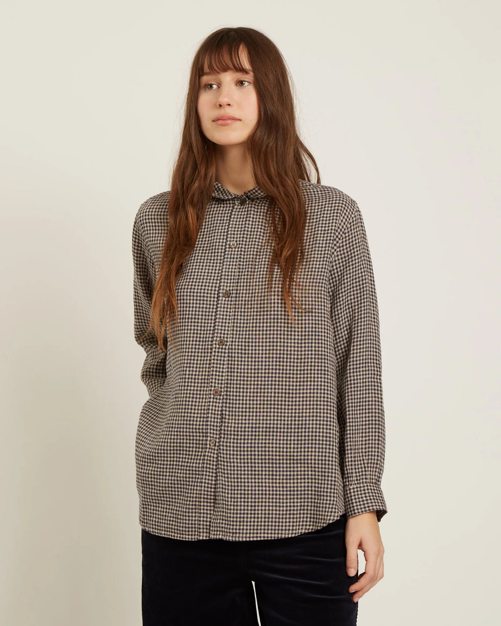 Naïf | Ellerie Blouse - Gingham Black / Beige