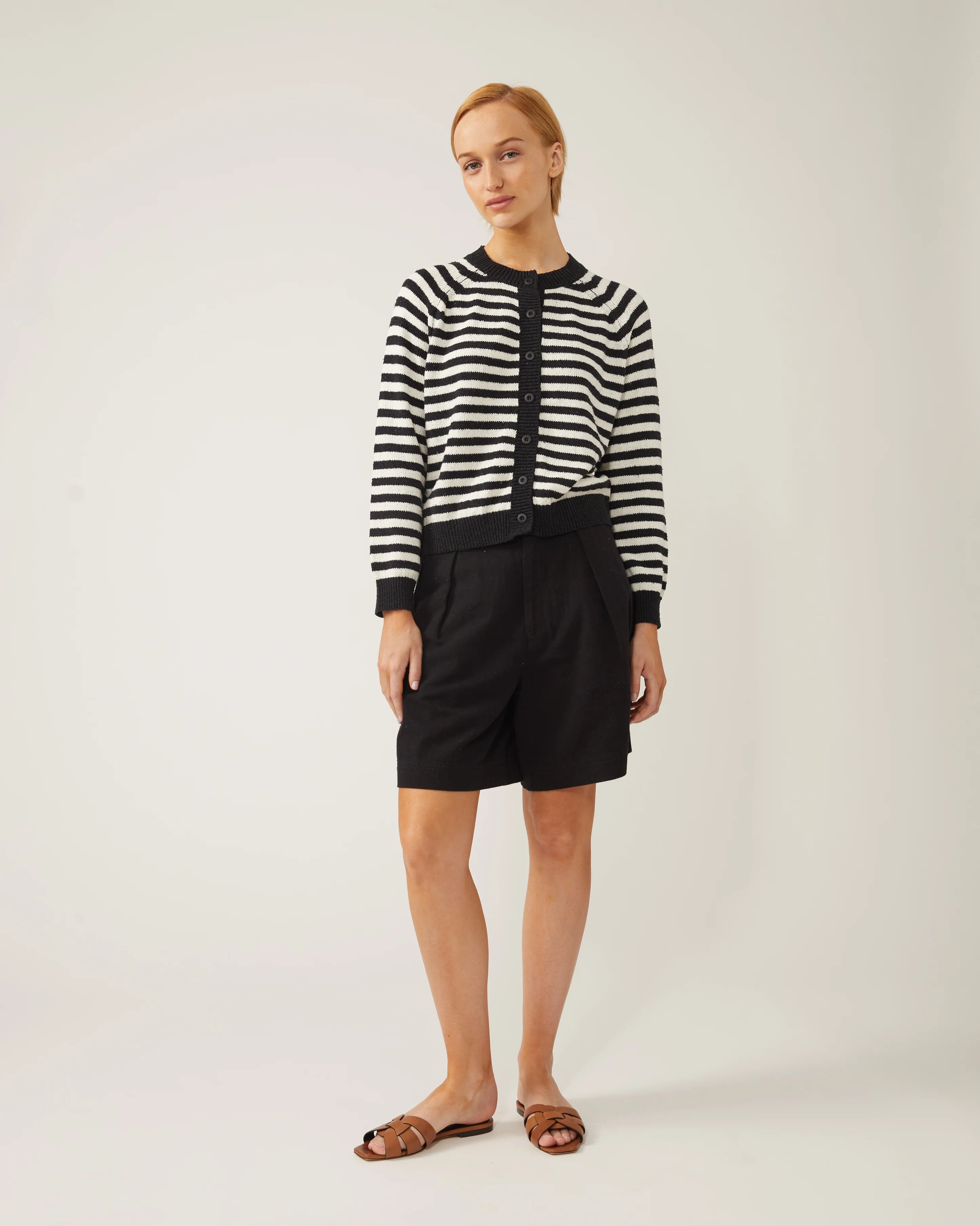 Naïf | Christine Cardigan - Black/Ivory