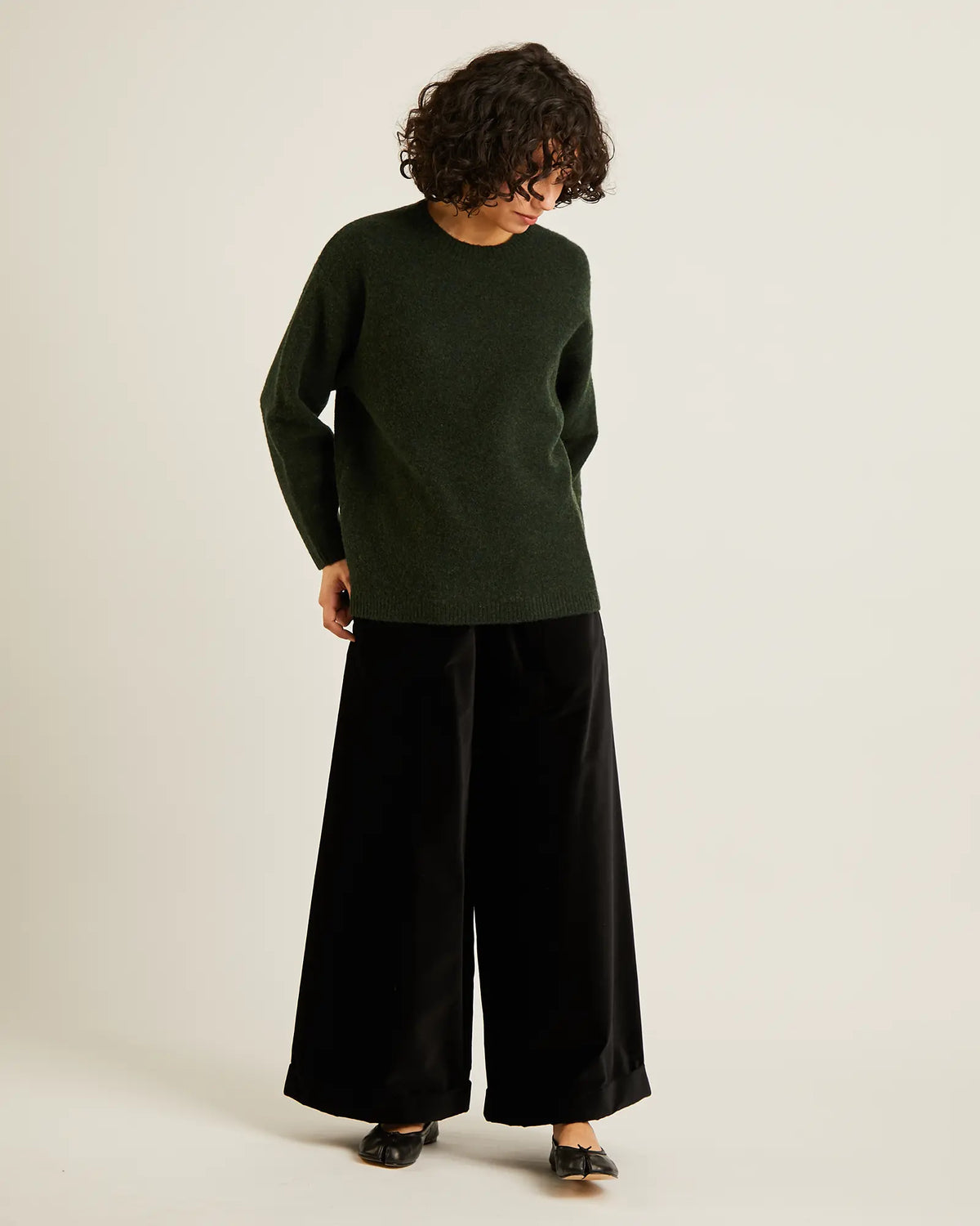 Naïf | Isadora Pants - Deep Emerald Velvet